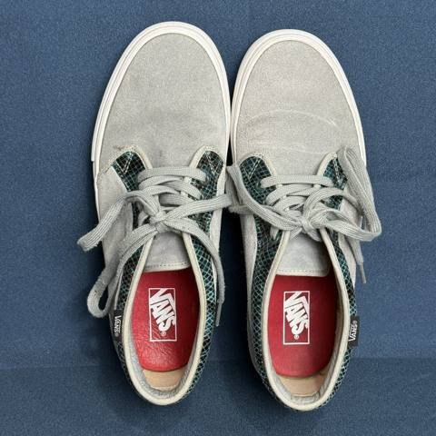 Supreme x Vans Chukka Boot 95 Mens Size 9.5 Gray Blue Snakeskin Skate Shoes 2010 photo 9