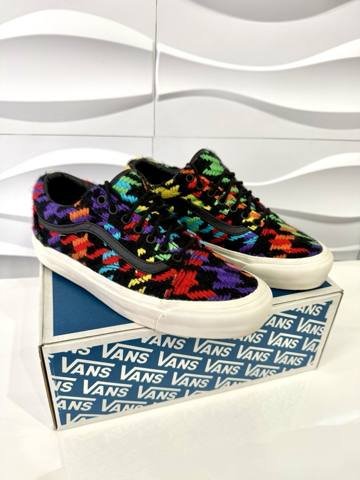Vans Old Skool x Barneys New York Mens 8 Womens 9.5 Tweed Skate Shoes Sneakers