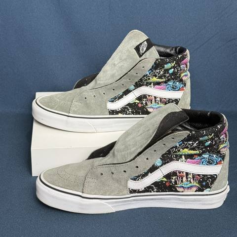 Vans Sk8-Hi Cosmic Glow Mens Size 8.5 Gray High Top Skateboard Shoes Sneakers photo 2
