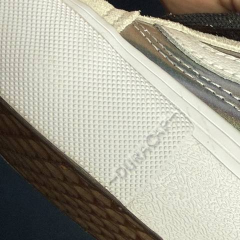 Vans Old Skool Pro Mens 6 Womens 8 Iridescent Silver White Skate Shoes Sneakers photo 7