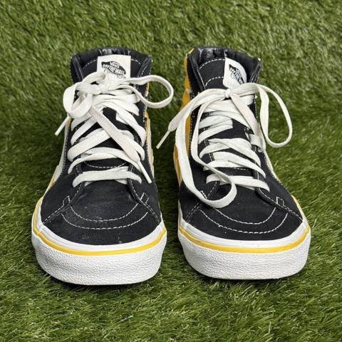 Vans Sk8-Hi Bolt Mens Size 9.5 Black Yellow High Top Skateboard Shoes Sneakers photo 2