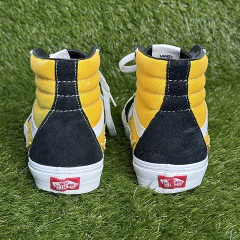Vans Sk8-Hi Bolt Mens Size 9.5 Black Yellow High Top Skateboard Shoes Sneakers photo 4