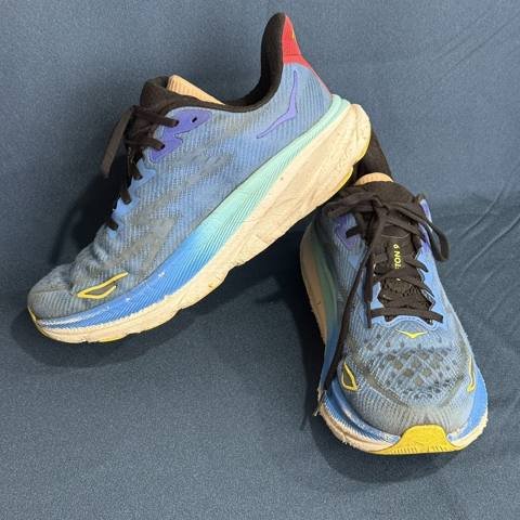 Hoka One One Clifton 9 Mens Size 9 Blue Pink Athletic Running Shoes Sneakers photo 7
