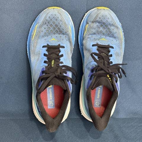 Hoka One One Clifton 9 Mens Size 9 Blue Pink Athletic Running Shoes Sneakers photo 8