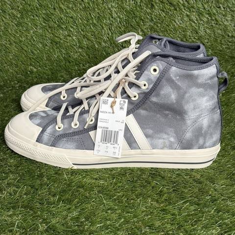 Adidas Nizza Hi RF Mens Size 13.5 Gray White Tie Dye High Top Casual Sneakers photo 3