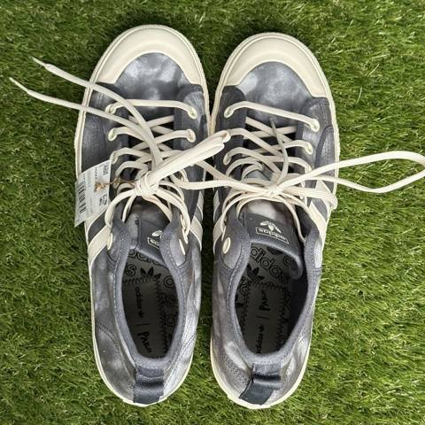 Adidas Nizza Hi RF Mens Size 13.5 Gray White Tie Dye High Top Casual Sneakers photo 6
