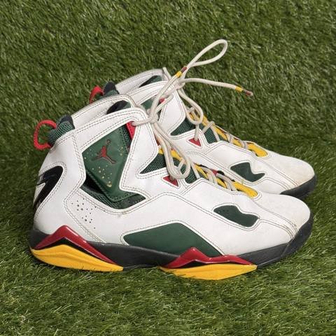 Jordan True Flight Mens Size 8.5 White Fir Amarillo High Top Basketball Sneakers