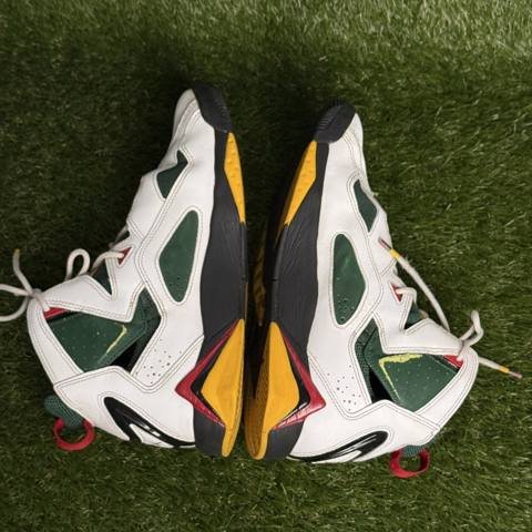 Jordan True Flight Mens Size 8.5 White Fir Amarillo High Top Basketball Sneakers photo 5