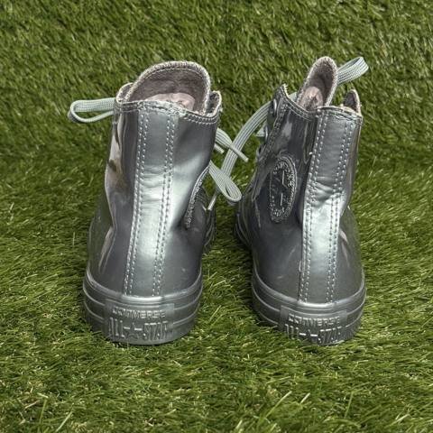 Converse Chuck Taylor All Star High Top Womens Size 5.5 Metallic Silver Sneakers photo 4