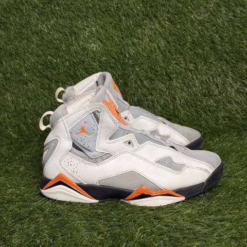 Nike Air Jordan True Flight Mens Size 8.5 White Orange Wolf Grey Sneakers