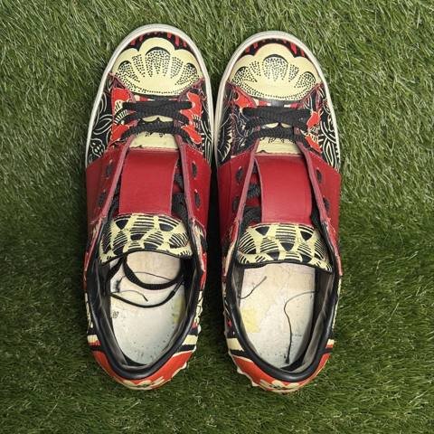 Valentino Garavani Rockstud Womens Size 9 EU 39.5 Red Low Top Sneakers photo 6