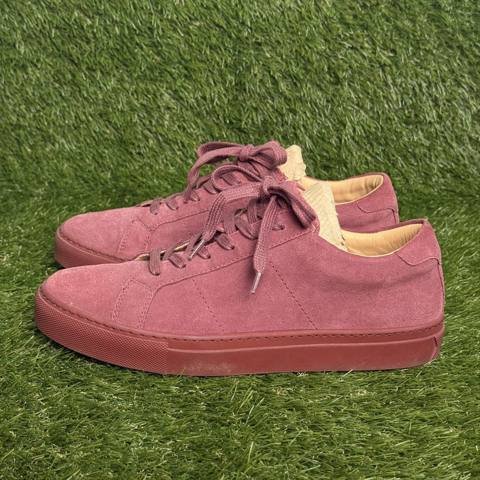 Greats Royale Mens Size 7 Maroon Suede Low Top Sneakers Made in Italy photo 3