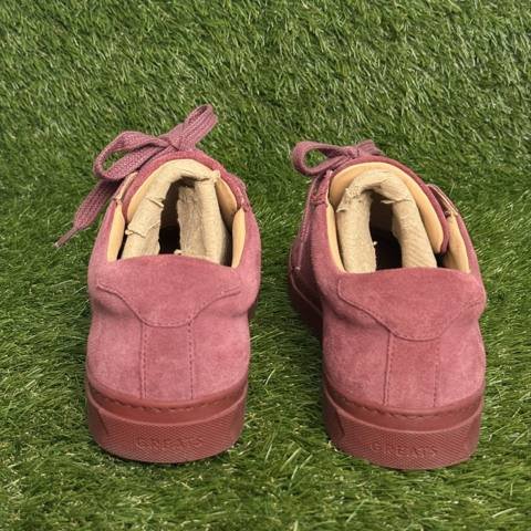 Greats Royale Mens Size 7 Maroon Suede Low Top Sneakers Made in Italy photo 4