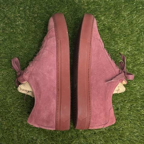 Greats Royale Mens Size 7 Maroon Suede Low Top Sneakers Made in Italy photo 7