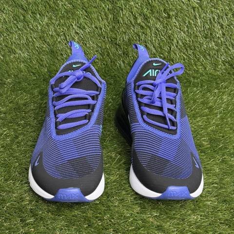 Nike Air Max 270 GS Boys Size 6Y Womens 7.5 Black Purple Running Shoes Sneakers photo 2