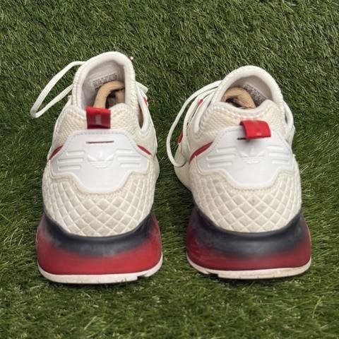 Adidas ZX 2K Boost Mens Size 13 White Gradient Sole Running Shoes Sneakers photo 4