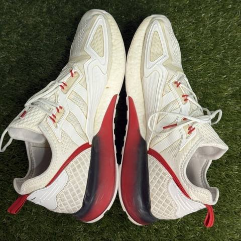 Adidas ZX 2K Boost Mens Size 13 White Gradient Sole Running Shoes Sneakers photo 5