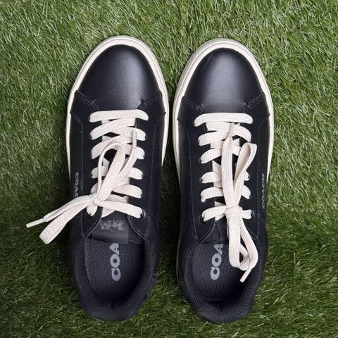 Coach Clip Low Top Womens Size 7 Black Leather Signature Sneakers Shoes CQ651 photo 6