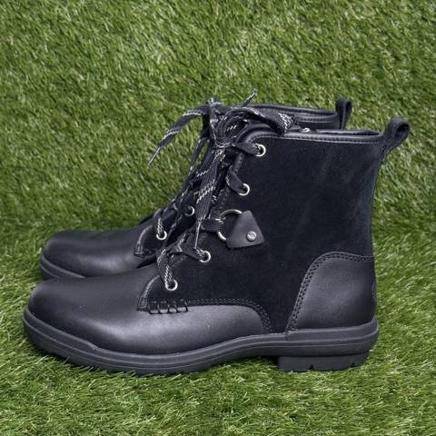 UGG Hapsburg Hiker Womens Size 9 Black Waterproof Leather Suede Ankle Boots photo 4