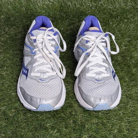 Saucony Cohesion 11 Womens Size 8.5 Gray Blue Running Shoes Sneakers S10420-6 photo 2