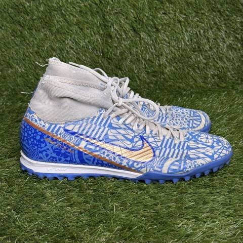 Nike Mercurial Superfly 9 Academy CR7 TF Mens Size 8.5 Blue White Turf Cleats