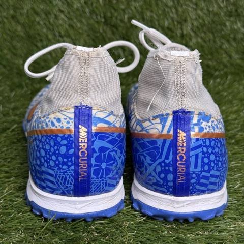Nike Mercurial Superfly 9 Academy CR7 TF Mens Size 8.5 Blue White Turf Cleats photo 4