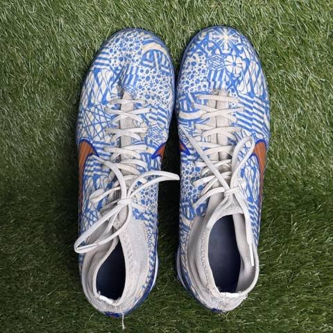 Nike Mercurial Superfly 9 Academy CR7 TF Mens Size 8.5 Blue White Turf Cleats photo 6