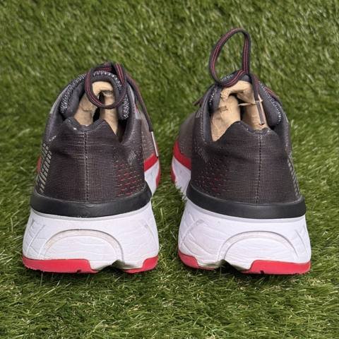 Hoka One One Cavu Mens Size 10 Charcoal Gray Red Running Shoes Sneakers photo 4