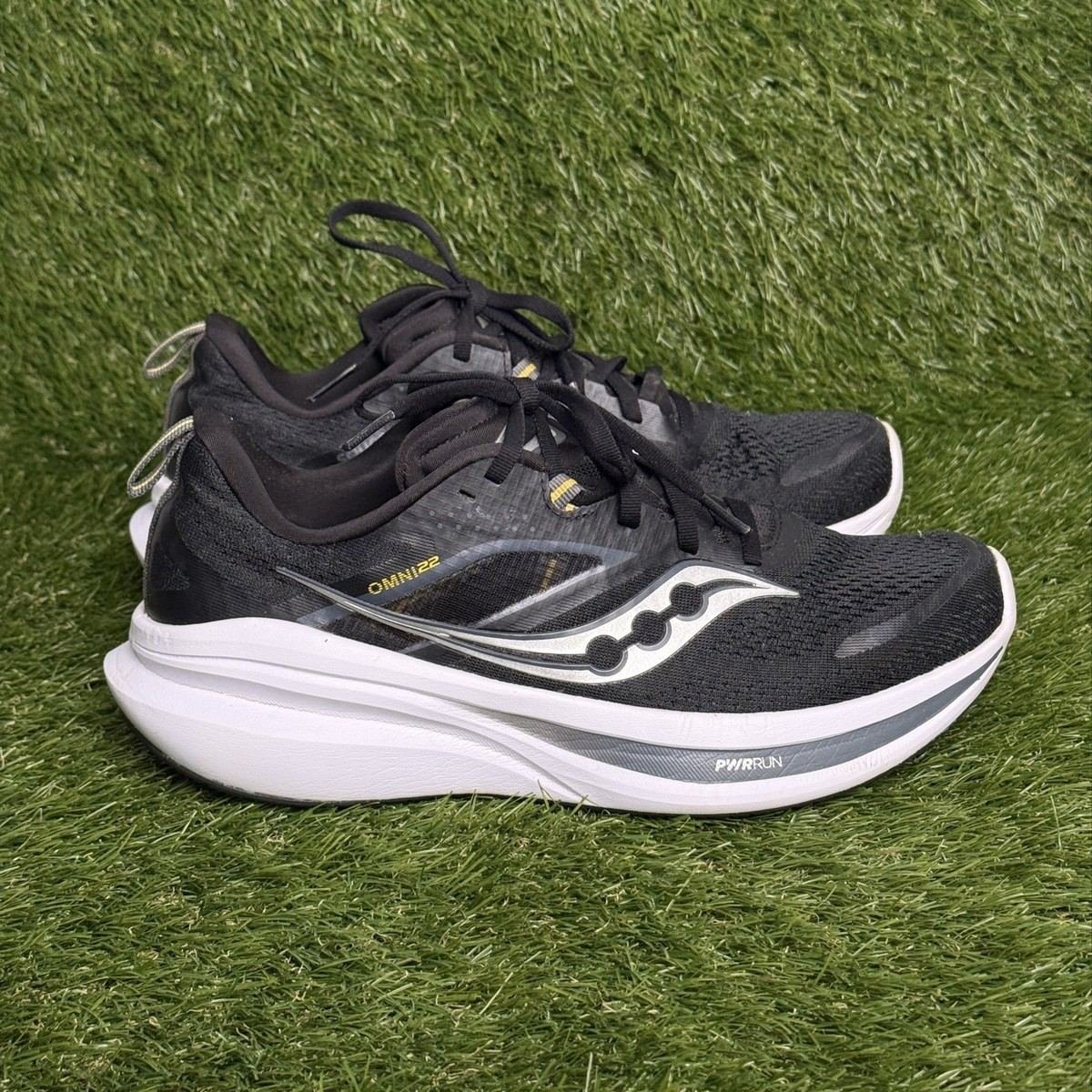 Saucony Omni 22 Womens Size 10 Black Stability Running Shoes Sneakers S10926-100