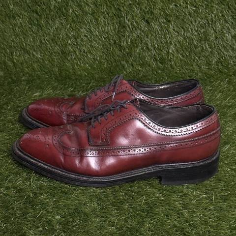 Vintage Hanover Masterflex Wingtip Dress Shoes Mens Size 9.5 Burgundy Cordovan photo 3