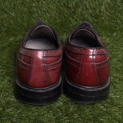 Vintage Hanover Masterflex Wingtip Dress Shoes Mens Size 9.5 Burgundy Cordovan photo 4