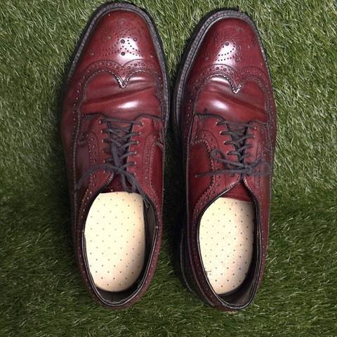 Vintage Hanover Masterflex Wingtip Dress Shoes Mens Size 9.5 Burgundy Cordovan photo 6