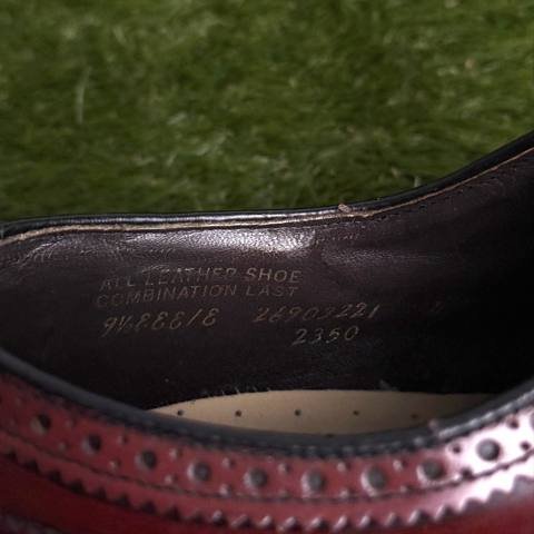 Vintage Hanover Masterflex Wingtip Dress Shoes Mens Size 9.5 Burgundy Cordovan photo 7