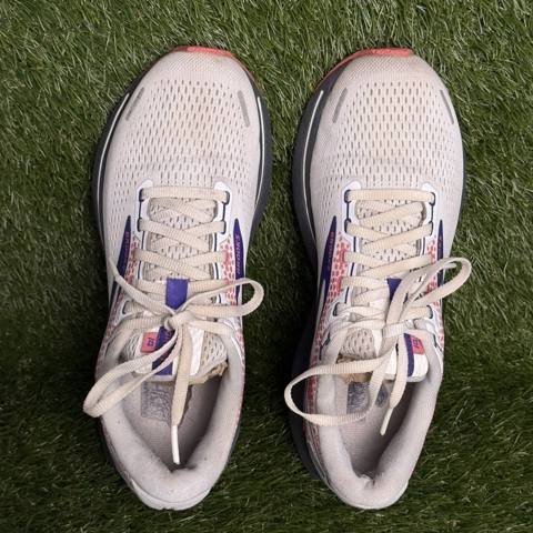 Brooks Ghost 14 Womens Size 10 B White Purple Coral Road Running Shoes Sneakers photo 6