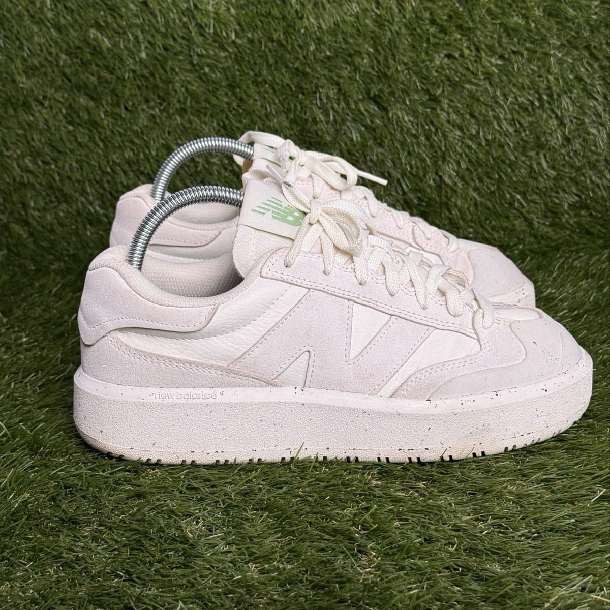 New Balance CT302 Mens Size 7.5 Sea Salt White Avocado Suede Y2K Sneakers