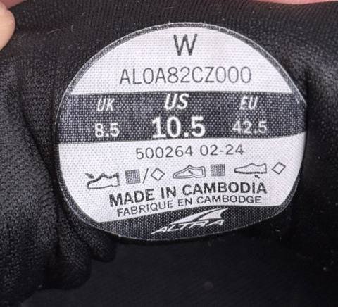 Altra Torin 7 Mens Size 10.5 Black Road Running Shoes Sneakers ALOA82CZ000 photo 2