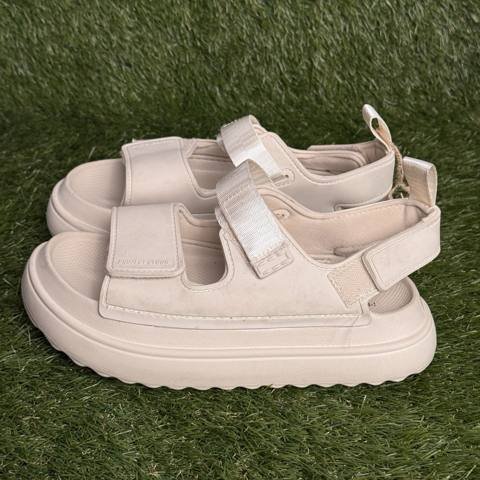 Project Cloud Platform Sandals Womens Size 8.5 Cream Strappy Sport Walking photo 3