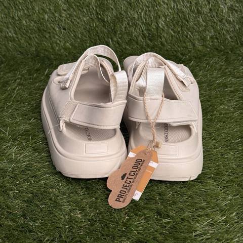 Project Cloud Platform Sandals Womens Size 8.5 Cream Strappy Sport Walking photo 4