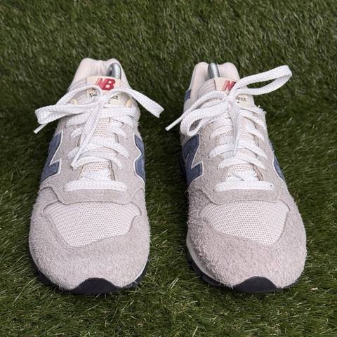 New Balance 996 Grey Day Mens Size 9.5 D Blue White Made in USA Sneakers U996TE photo 2