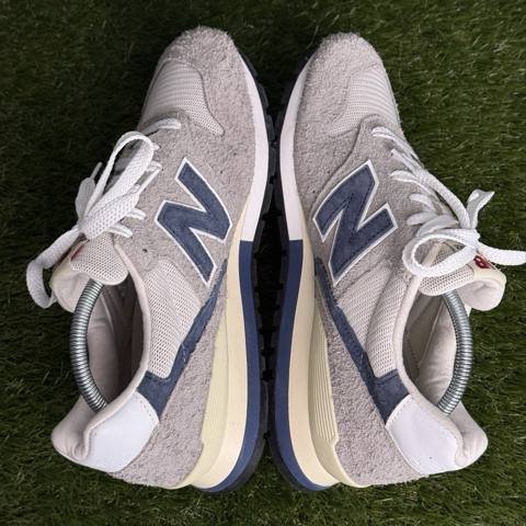 New Balance 996 Grey Day Mens Size 9.5 D Blue White Made in USA Sneakers U996TE photo 5