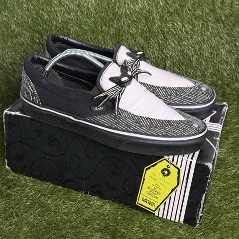 Vans x Disney Slip On Jack Skellington Bow Tie Mens Size 11 Nightmare Christmas