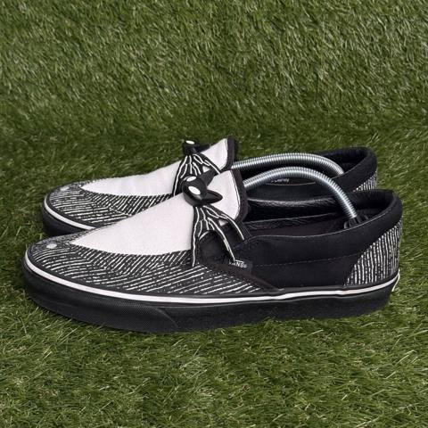 Vans x Disney Slip On Jack Skellington Bow Tie Mens Size 11 Nightmare Christmas photo 3