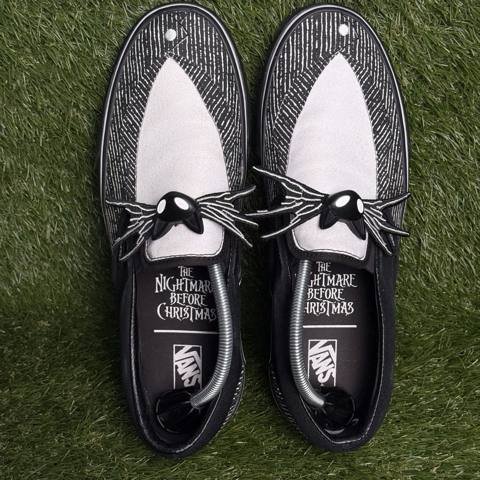 Vans x Disney Slip On Jack Skellington Bow Tie Mens Size 11 Nightmare Christmas photo 6