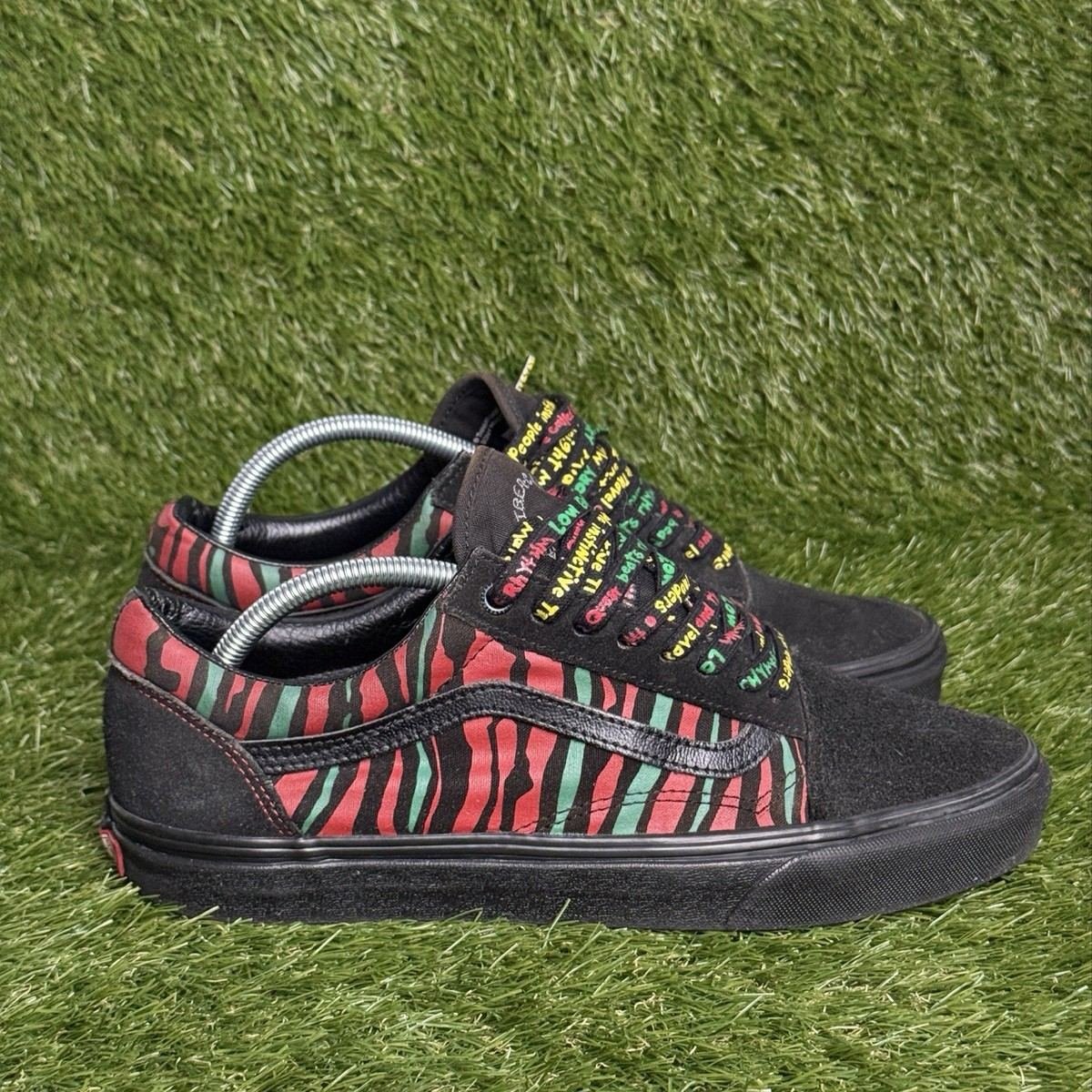 Vans x A Tribe Called Quest Old Skool Mens Size 10.5 Black ATCQ Lyric Laces 2018