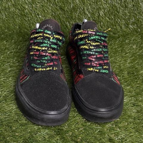 Vans x A Tribe Called Quest Old Skool Mens Size 10.5 Black ATCQ Lyric Laces 2018 photo 2
