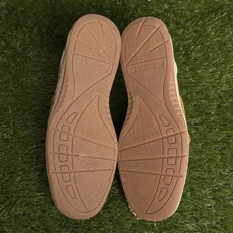 Sperry Top-Sider Womens Size 7.5 M Tan Pink Floral Mesh Leather Boat Shoes photo 8