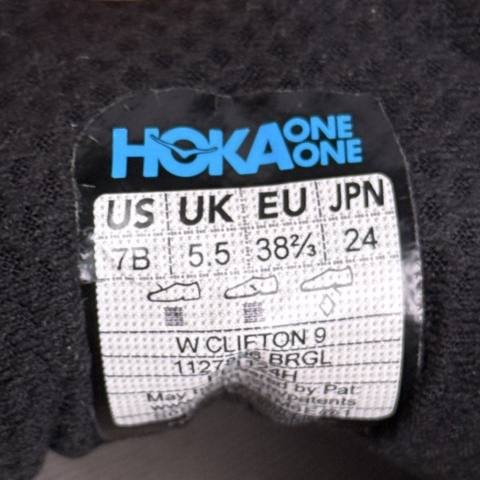 Hoka One One Clifton 9 Womens Size 7 B Black Rose Gold Running Shoes 1127896 photo 2