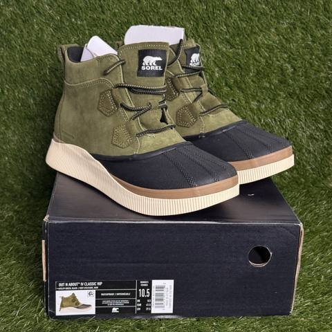 Sorel Out N About IV Classic Womens Size 11 Green Waterproof Winter Boots NWT