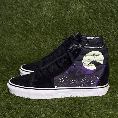Vans Sk8-Hi Nightmare Before Christmas Jack Skellington Mens Size 10.5 High Top photo 4