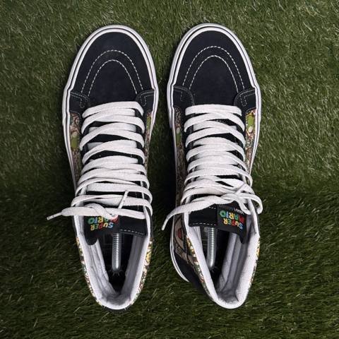 Vans Sk8-Hi Super Mario Bros Mens Size 10.5 Black Graphic High Top Sneakers photo 6